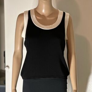 Chic Black and White Tank Top